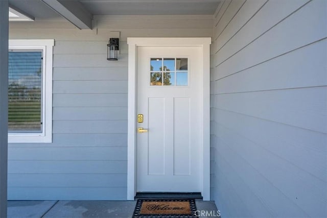 view of entrance to property