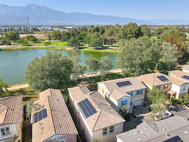 2925 E Via Terrano, Ontario, CA 91764 - drone / aerial view of a water and mountain view