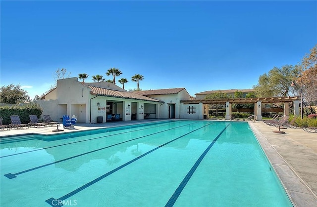2925 E Via Terrano, Ontario, CA 91764 - community pool featuring a pergola and a patio area