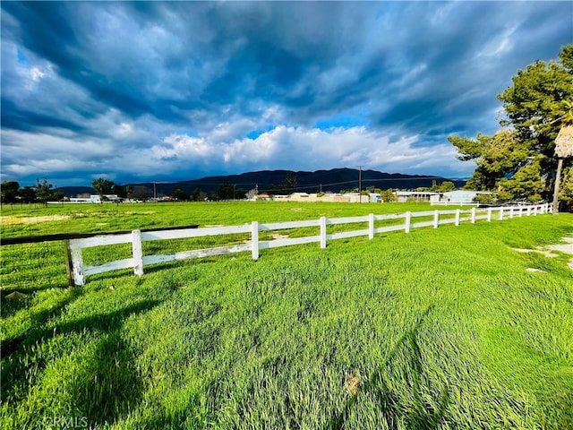 1380 Cottonwood Ave, San Jacinto, CA 92582 - view of yard with a rural view and a mountain view