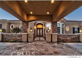 4069 Nancy Cir, Corona, CA 92881 - entrance to property featuring french doors and a gate