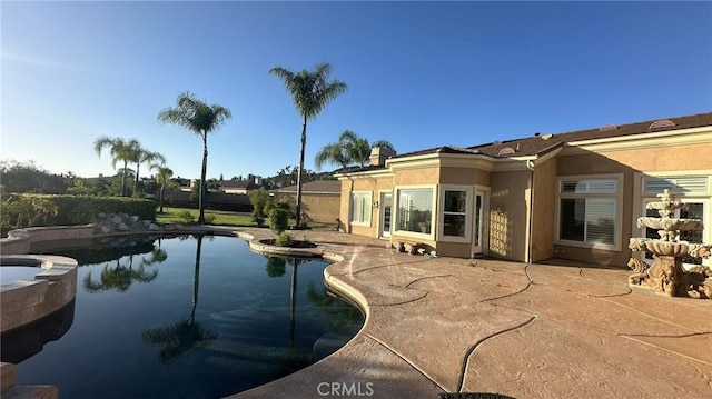 4069 Nancy Cir, Corona, CA 92881 - view of swimming pool with a patio and a pool with connected hot tub