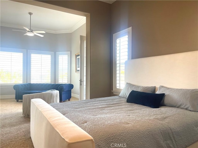 4069 Nancy Cir, Corona, CA 92881 - bedroom featuring ornamental molding, carpet floors, and baseboards