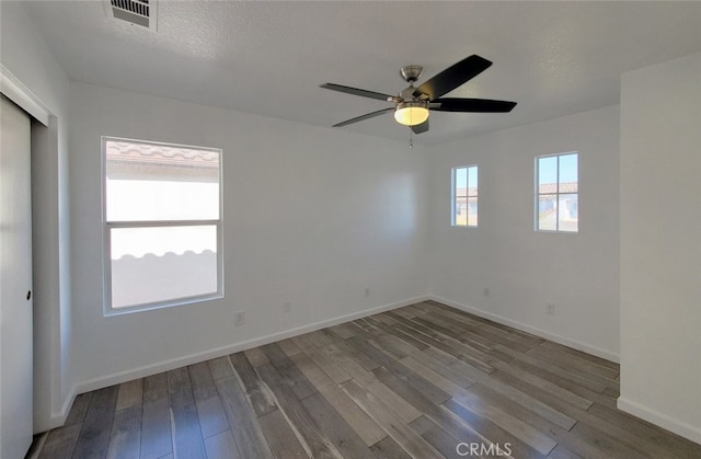 11102 Avolencia Pl, Garden Grove, CA 92840 - spare room with wood finished floors, ceiling fan, and baseboards