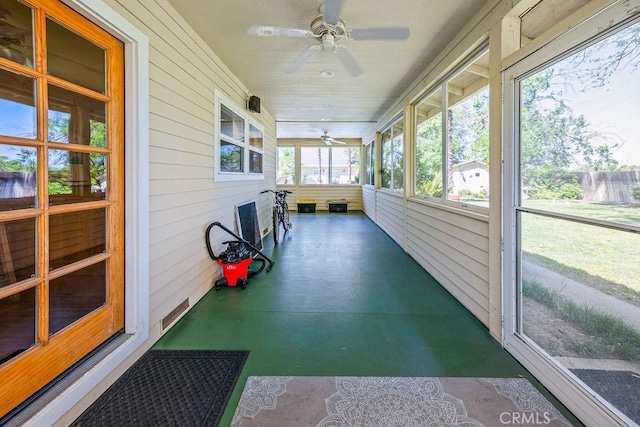 7371 Mcclure Ave, Gerber, CA 96035 - sunroom featuring a ceiling fan