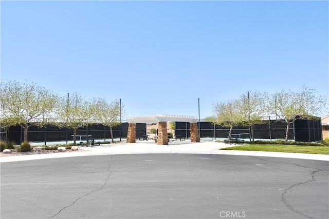 exterior space with fence