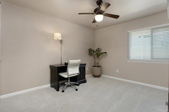 13336 Corte De Comares, San Diego, CA 92128 - office with carpet floors and a ceiling fan