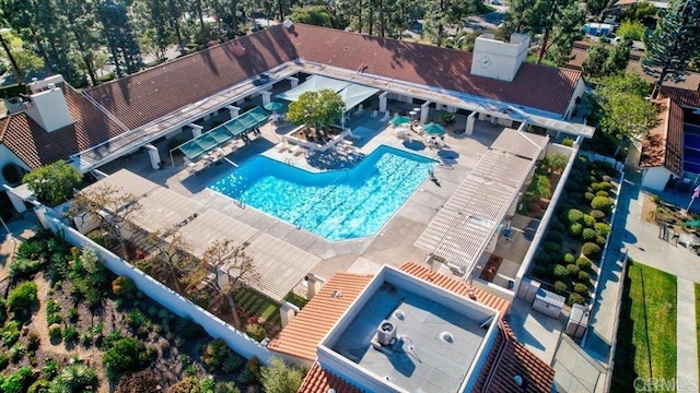 13336 Corte De Comares, San Diego, CA 92128 - view from above of property with a pool