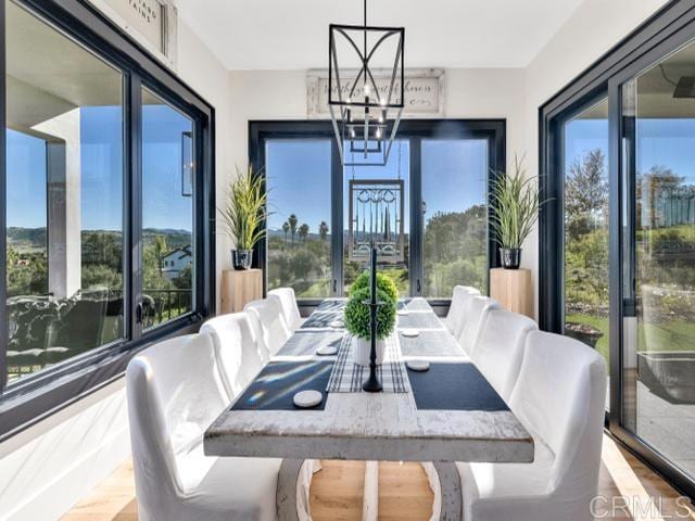2255 Via Dulcea, Fallbrook, CA 92028 - dining room with a chandelier
