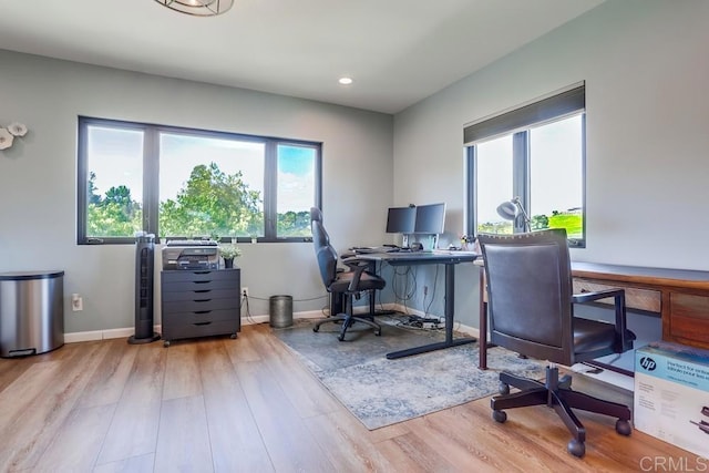 2255 Via Dulcea, Fallbrook, CA 92028 - office space featuring wood finished floors and recessed lighting