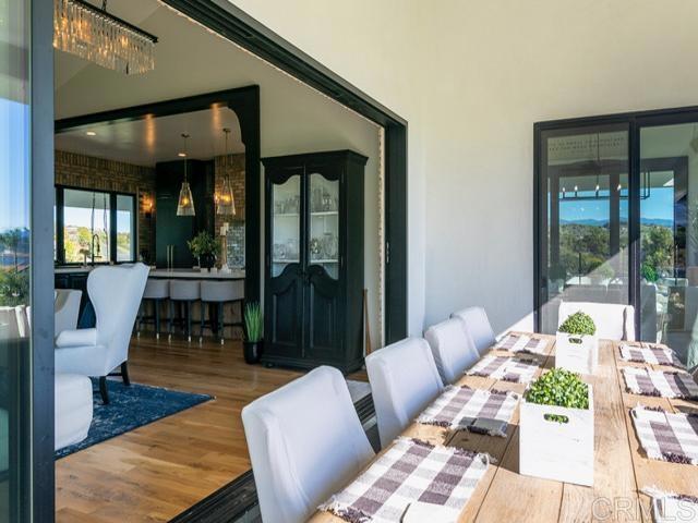 2255 Via Dulcea, Fallbrook, CA 92028 - dining space with wood finished floors