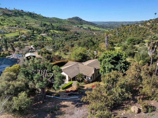 aerial view with a view of trees