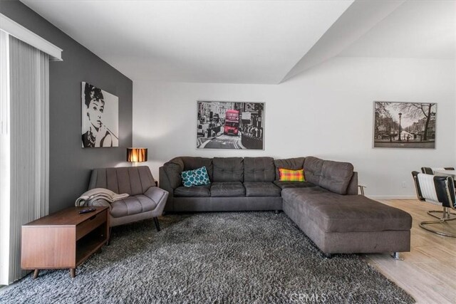 1692 Fairway Cir, Palm Springs, CA 92264 - living room featuring wood finished floors and baseboards
