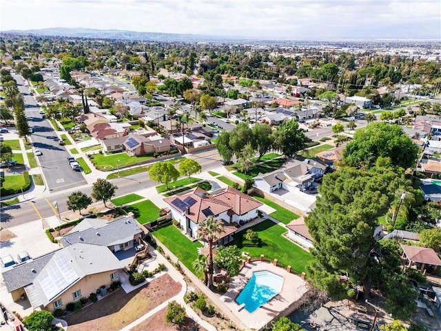 aerial view featuring a residential view