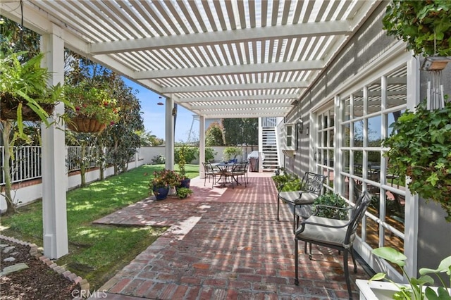 1803 La Cima, San Clemente, CA 92672 - view of patio / terrace featuring a pergola and outdoor dining area