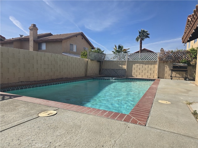 37623 Teal St, Palmdale, CA 93552 - view of swimming pool featuring a fenced backyard and a patio