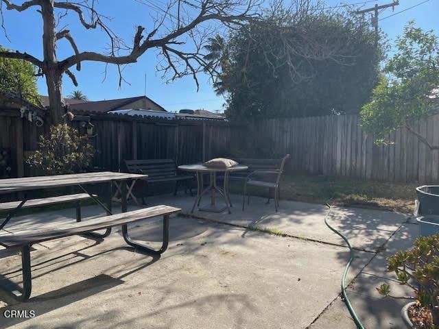 view of patio / terrace featuring a fenced backyard