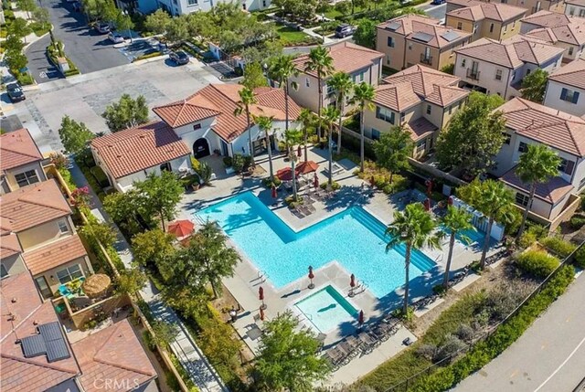 drone / aerial view featuring a residential view