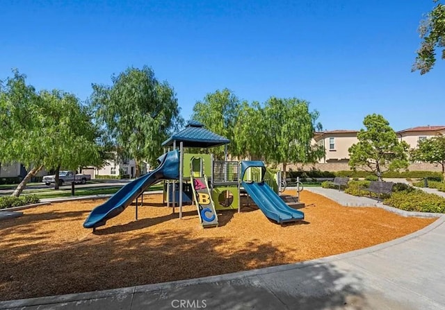 view of community jungle gym