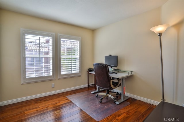 5 Arese Aisle, Irvine, CA 92606 - office area featuring hardwood / wood-style floors and baseboards