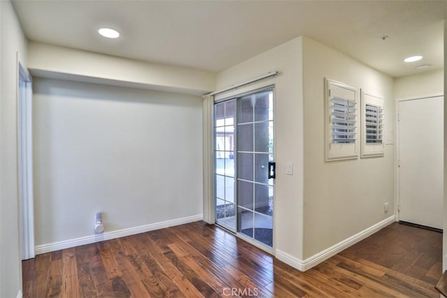5 Arese Aisle, Irvine, CA 92606 - spare room with wood finished floors, baseboards, and recessed lighting