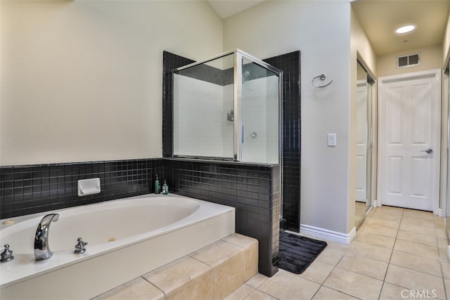 5 Arese Aisle, Irvine, CA 92606 - full bath with a bath, a stall shower, and tile patterned floors