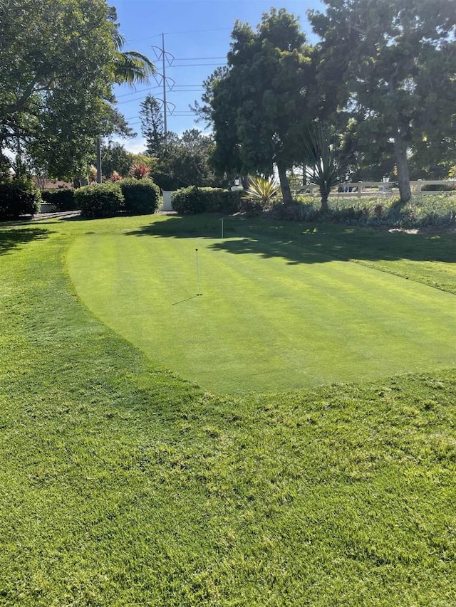1726 Belle Meade Rd, Encinitas, CA 92024 - view of property's community featuring an area to practice putting and a yard
