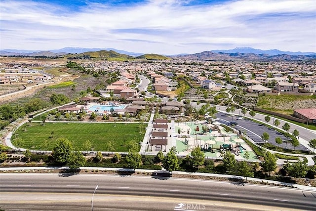 30580 Hawkscrest Rd, Murrieta, CA 92563 - bird's eye view featuring a residential view and a mountain view