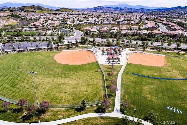 30580 Hawkscrest Rd, Murrieta, CA 92563 - drone / aerial view featuring a residential view and a mountain view