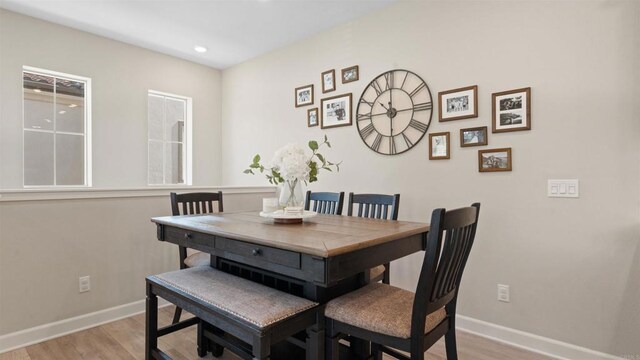 10861 Blake Way, San Diego, CA 92129 - dining area featuring light wood-style floors and recessed lighting