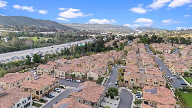 10861 Blake Way, San Diego, CA 92129 - aerial view of property and surrounding area with nearby suburban area and mountains