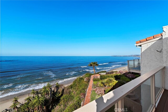 1001 Buena Vis Unit 2, San Clemente, CA 92672 - property view of water with a view of the beach