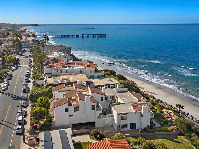 1001 Buena Vis Unit 2, San Clemente, CA 92672 - bird's eye view featuring a water view and a view of the beach