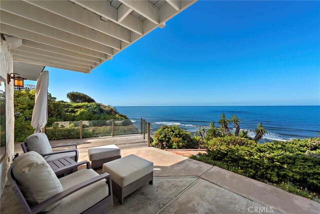 1001 Buena Vis Unit 2, San Clemente, CA 92672 - view of patio with a water view