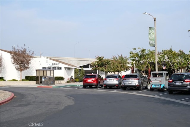 view of uncovered parking lot