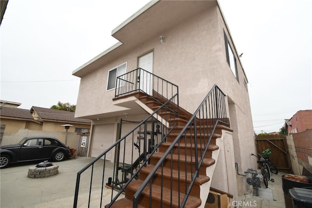 view of stairway