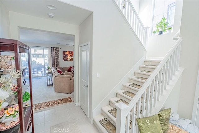 39580 Strada Pozzo, Lake Elsinore, CA 92532 - staircase featuring tile patterned flooring