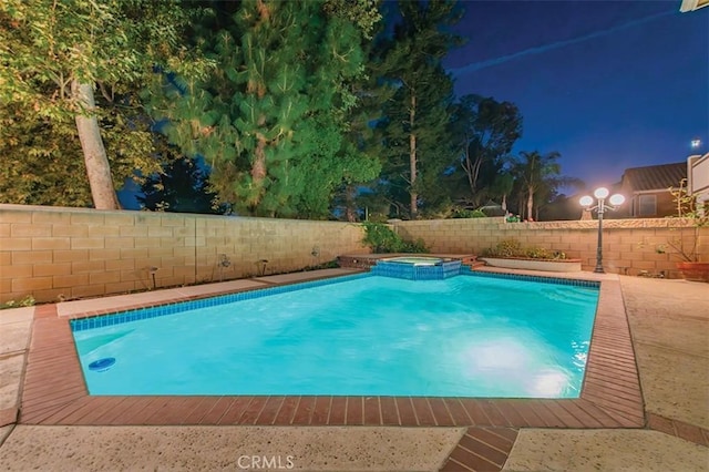 1731 Via Ln, Loma, Chino Hills, CA 91709 - view of pool featuring a fenced backyard and a pool with connected hot tub