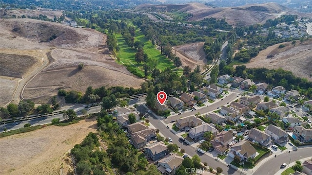 1731 Via Ln, Loma, Chino Hills, CA 91709 - aerial view of property's location featuring mountains and nearby suburban area