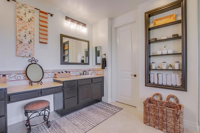 bathroom with vanity