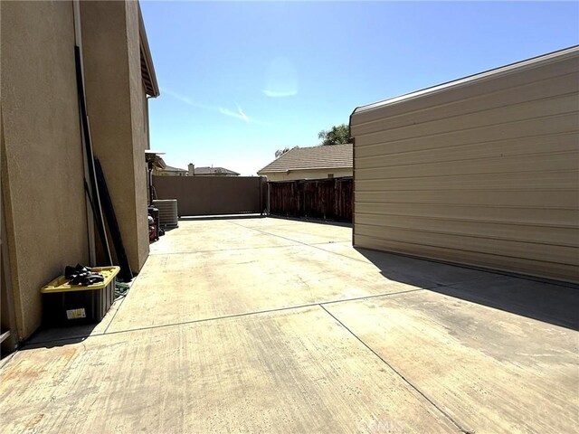 view of patio / terrace featuring a fenced backyard