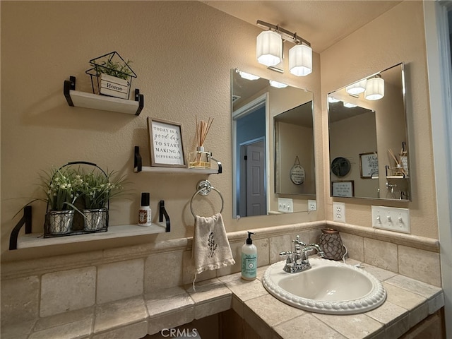bathroom with vanity