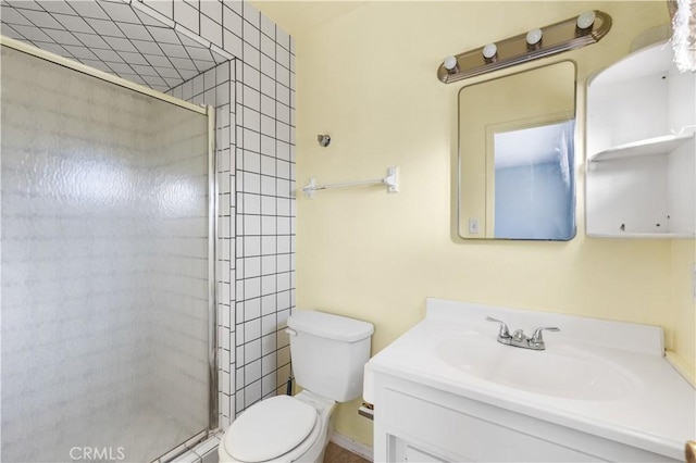 1564 Monte Vista Ave, Rosamond, CA 93560 - full bath with toilet, a shower stall, and vanity