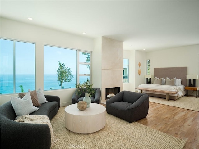468 Ashton Dr, Laguna Beach, CA 92651 - bedroom with recessed lighting, wood finished floors, and multiple windows