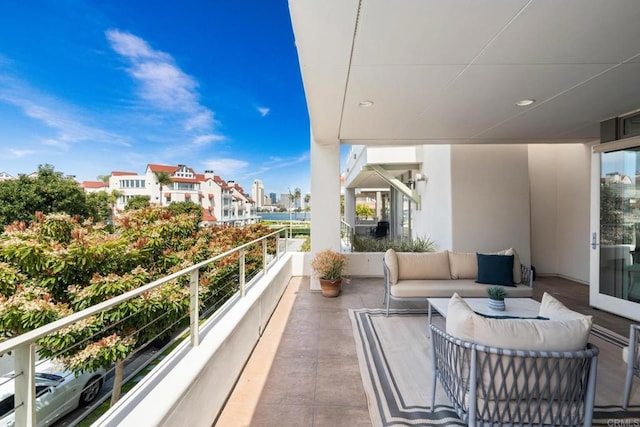 balcony with an outdoor living space