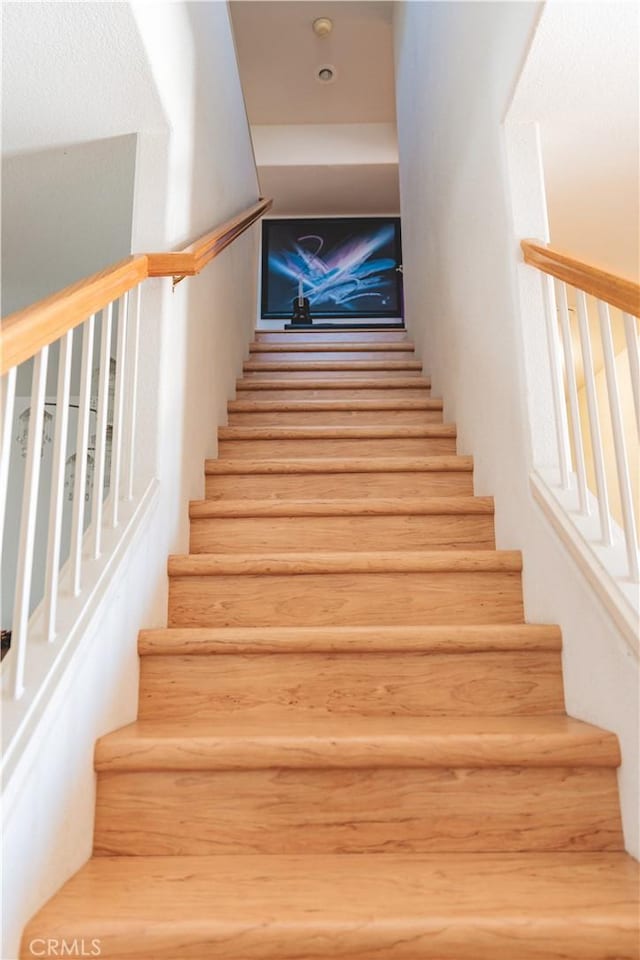 view of stairway