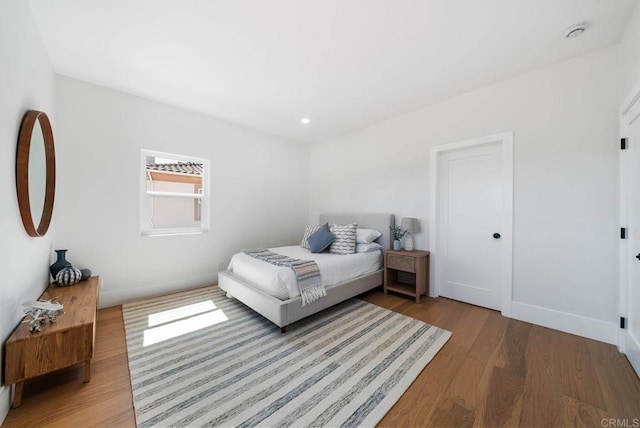 3792 Vista Pt, Bonita, CA 91902 - bedroom with wood finished floors, baseboards, and recessed lighting