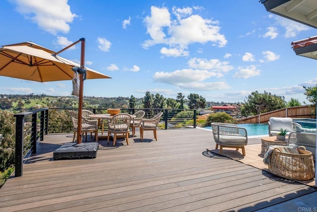 3792 Vista Pt, Bonita, CA 91902 - view of wooden deck