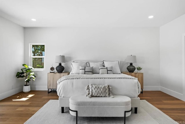 3792 Vista Pt, Bonita, CA 91902 - bedroom featuring wood finished floors, recessed lighting, and baseboards