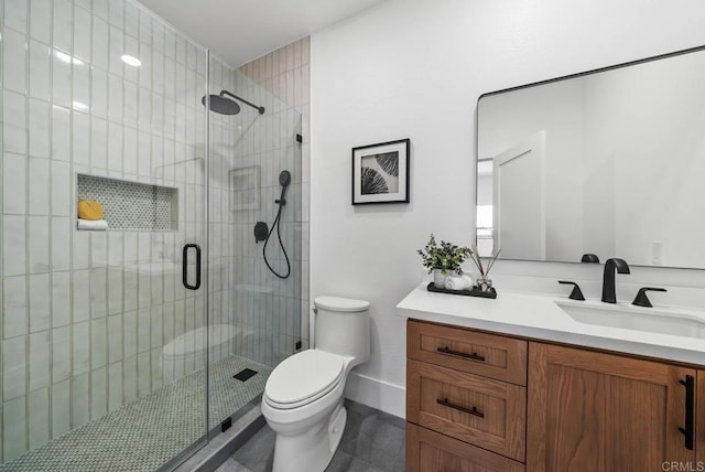 3792 Vista Pt, Bonita, CA 91902 - full bathroom with toilet, vanity, and a shower stall